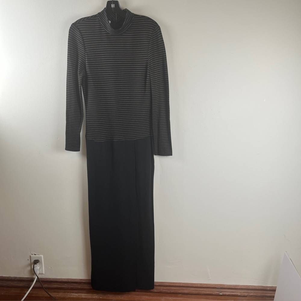 Vintage Petite Sophisticate Sweater Dress Black